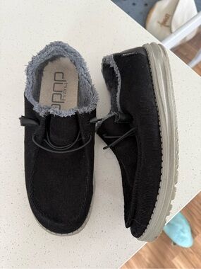 Hey Dude Wendy Corduroy Black Shoes